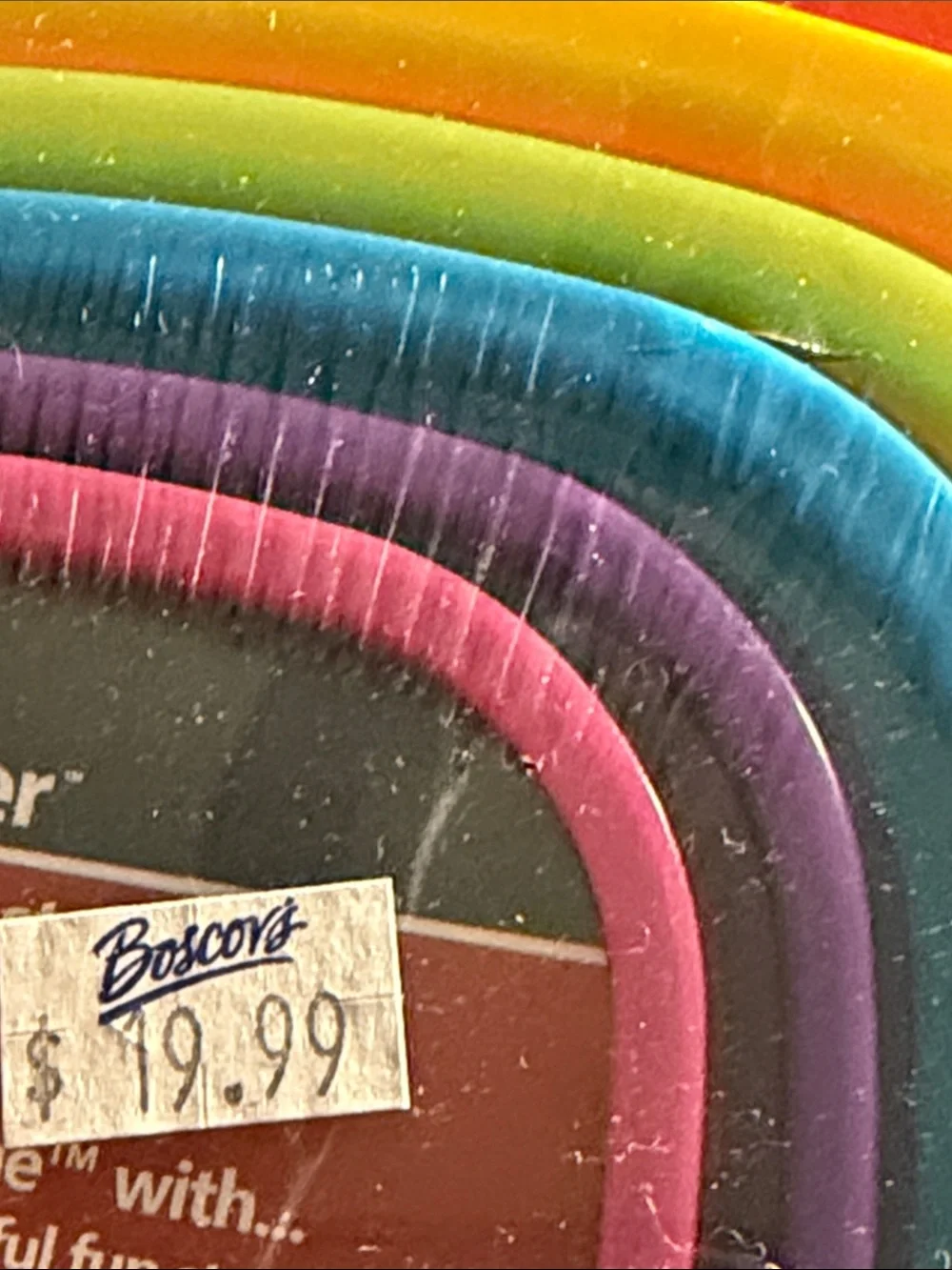 Rainbow Nesting Disposable Party Bowls with Colorful Lids